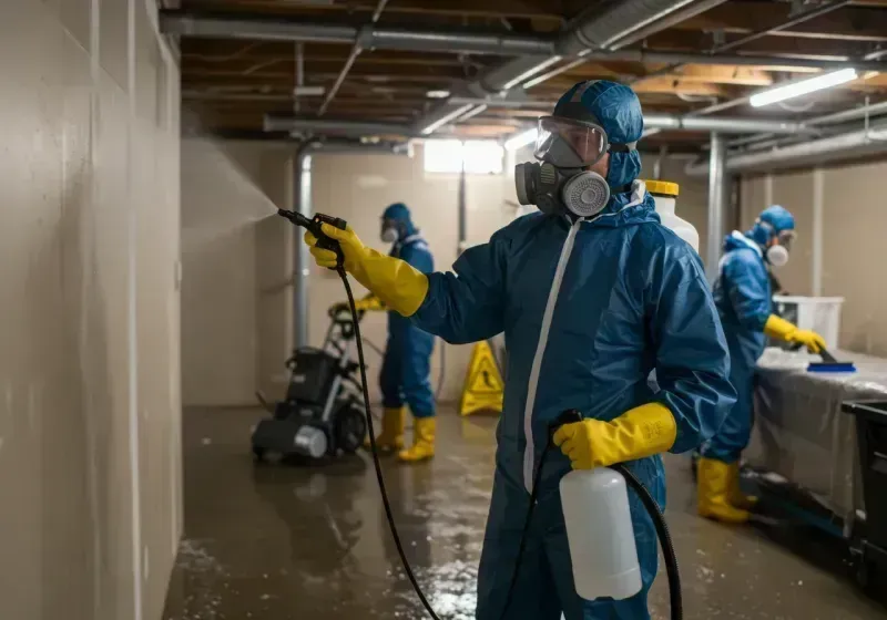 Basement Sanitization and Antimicrobial Treatment process in Lucerne Valley, CA